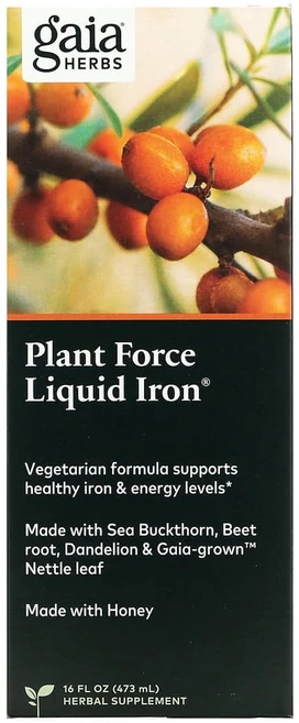 가이아허브 플랜트포스 리퀴드 아이런 16 fl oz(473 ml), 1개, 16 액상 온스 - 쿠팡
