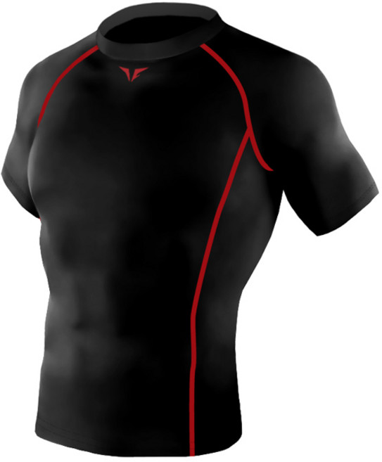 테이크파이브 남자 기능성 머슬핏 반팔 스포츠이너웨어 블랙