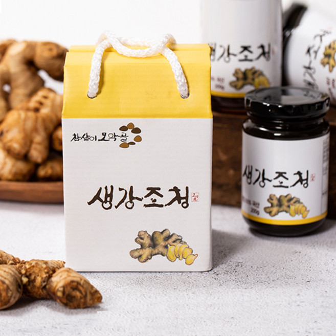 완주 전통방식 수제 생강조청, 200g, 2개