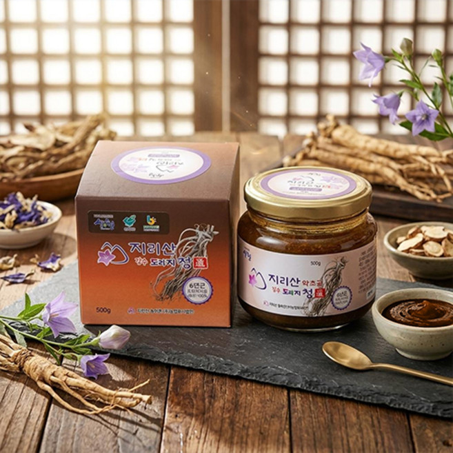 (무료배송)지리산 6년 장수 약도라지 도라지청 도라지진액차, 1개, 500mg