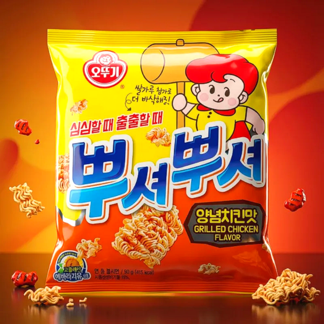 오뚜기 뿌셔뿌셔 양념치킨맛, 90g, 10개