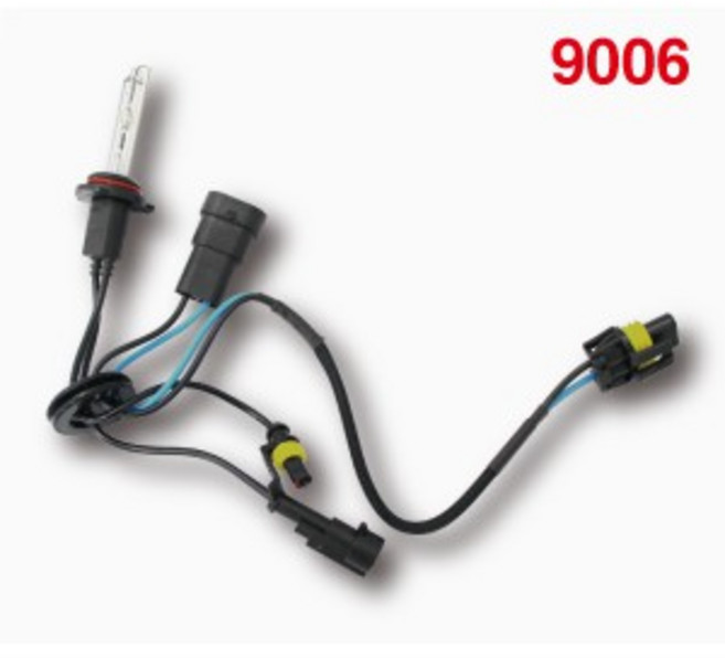 竣天 HID 55W燈管 H1 H3 H4 H7 H11 9005 D2C D2H 9012 881 HID燈 車燈 汽車改裝 氙氣燈泡, 1個, 9006 (單支),3000K黃金光