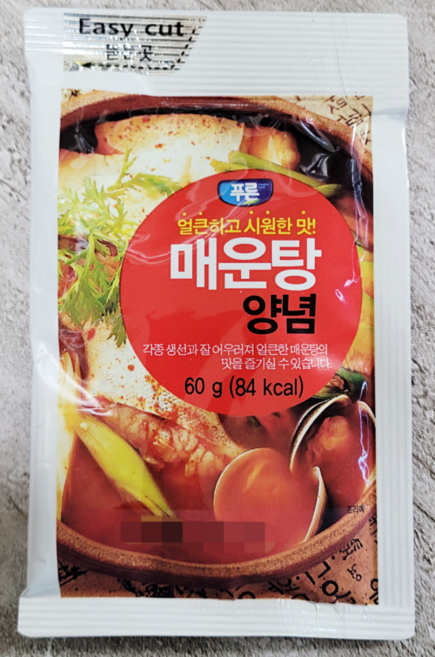 푸른식품) 얼큰하고 시원한맛 매운탕 양념, 60g, 5개