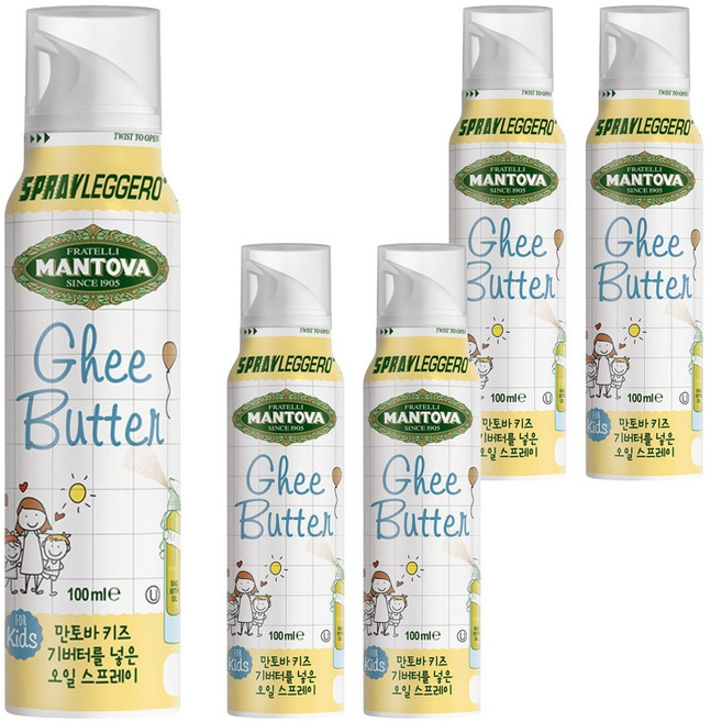 만토바 키즈 기버터 오일스프레이, 100ml, 5개