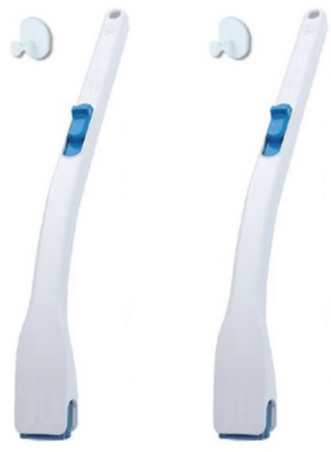 [KT알파쇼핑] 이지드롭 변기크리너 핸들 + 고리, 2개, 블루