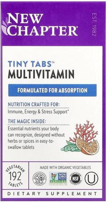 뉴챕터 Tiny Taps™ 종합비타민 베지 정제 192정 NCR-00362, 1개 - 쿠팡