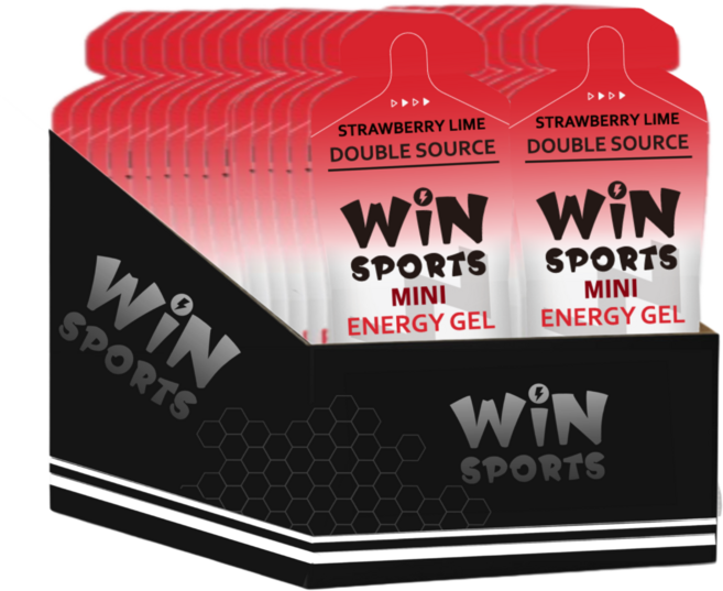 WiNSPORTS 雙效能量果膠 白葡萄風味 迷你能量補充包 運動能量補給, 30個
