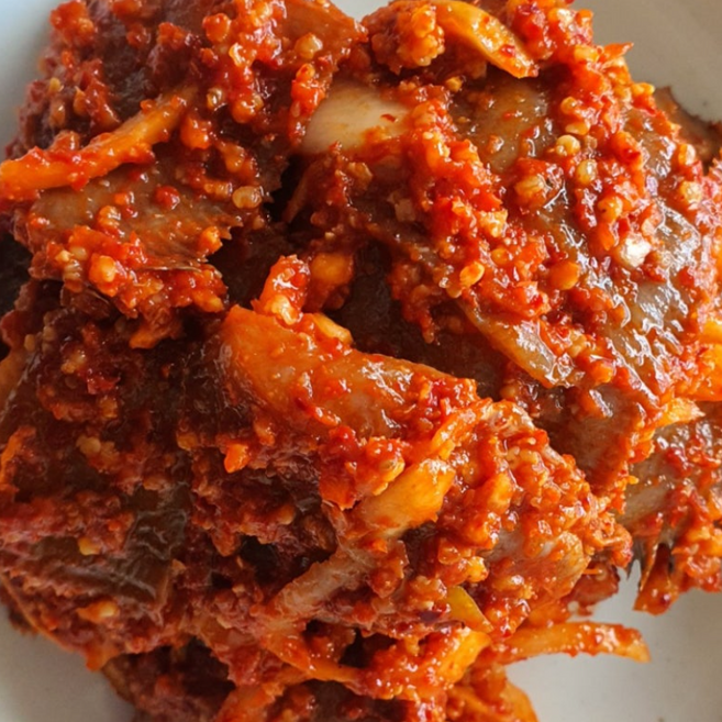 속초 저염 가자미식해 동해안 참가자미 전통 발효 밥도둑 젓갈, 1개, 1kg