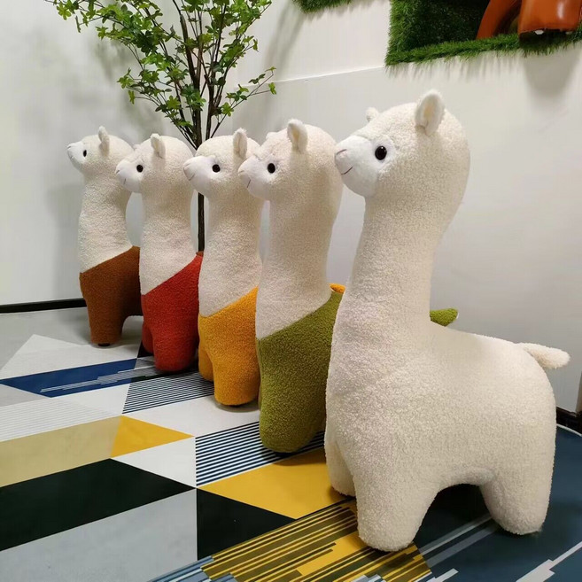 공룡 소파 의자 키즈카페 장식 알파카, 알파카 의자