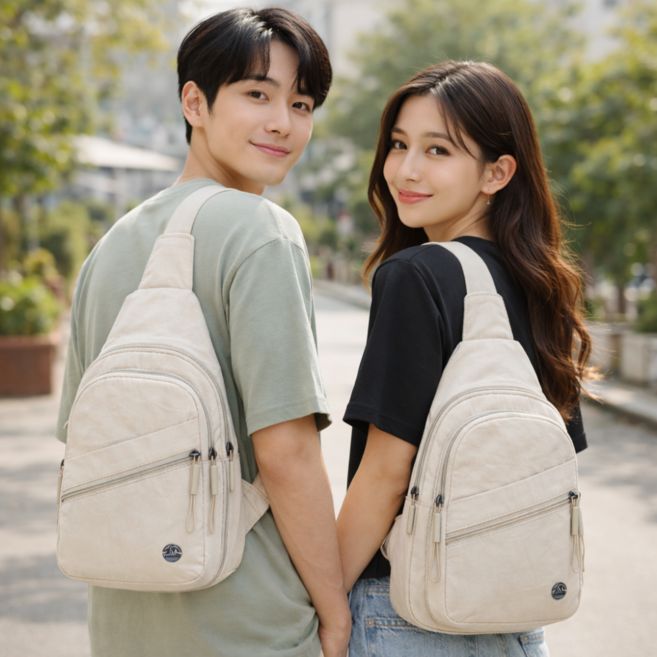 모아노아 생활방수 강력수납 슬링백