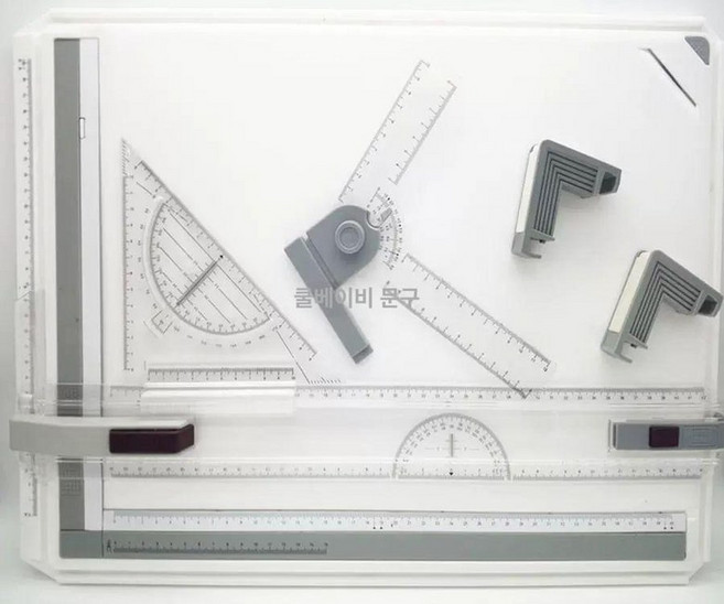 미카도제도판 설계도면 전문가용 제도판 휴대용 A4 건축사 제도기, 1박스, A3 전문가용 비디오 5장 포함