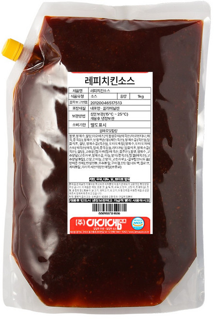 레피 치킨소스 소떡소떡 떡꼬치 달콤한 대국민소스, 1L, 1개