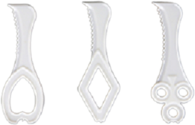 일회용랩칼 실링필름랩칼 플라스틱랩칼 3종 5000개, 백색3종, 1세트