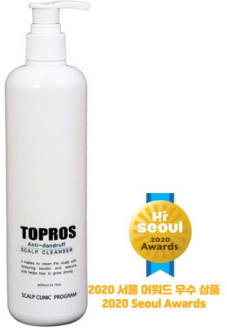 탑프로스 건성(비듬)두피용 샴푸 (TOPROS Anti-Dandruff Scalp Cleanser) [전문 