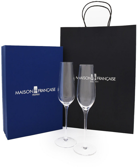 청춘식객 x 프랑스브랜드 고급선물포장 클래식 샴페인잔 240ml 2P세트 외 4종 모음, 클래식 샴페인잔 240ml 2P