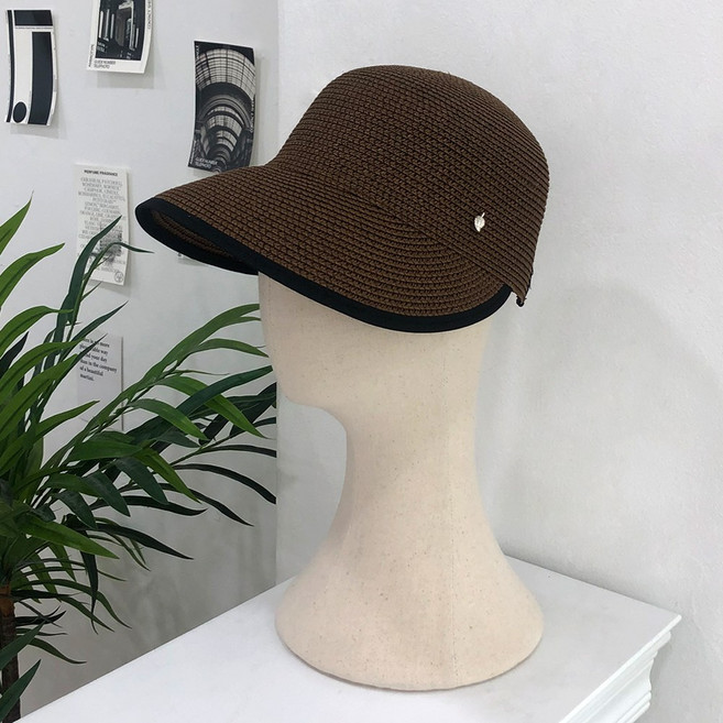 잼젬 넓은 챙 밀짚 볼캡 야구모자 버킷햇 빅사이즈 캡모자