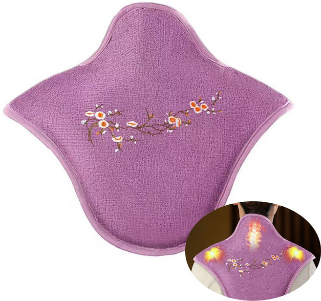 목어깨 찜질기 온열 어깨용 전기 패드 스마트 9단 온도 조절 찜질기, 보라색, HJ-OOC