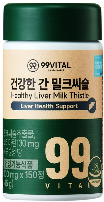 99바이탈 건강한 간 밀크씨슬, 1개, 150정