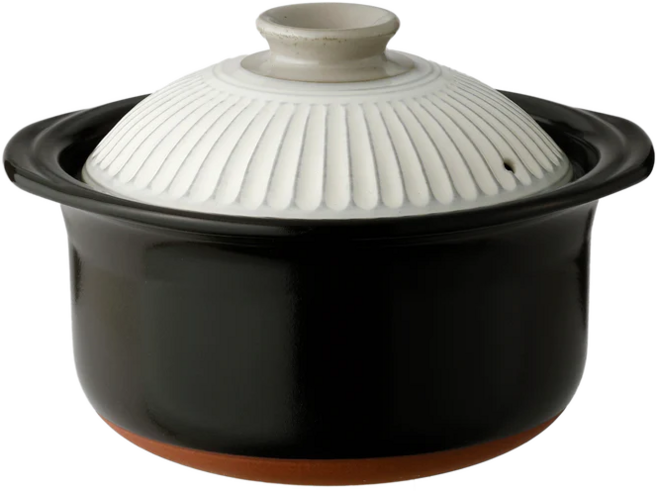 온더테이블 이중뚜껑으로 밥맛이 좋은 미니 뚝배기 솥밥, 2인용 (21.5*19.5*15cm), 1개