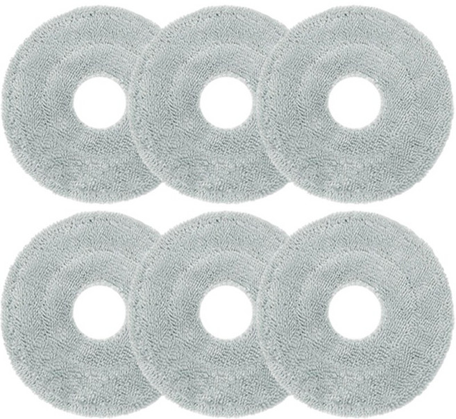 샤오미 물걸레패드로봇청소기 X10+ X20+ 호환, 6개, 미세모