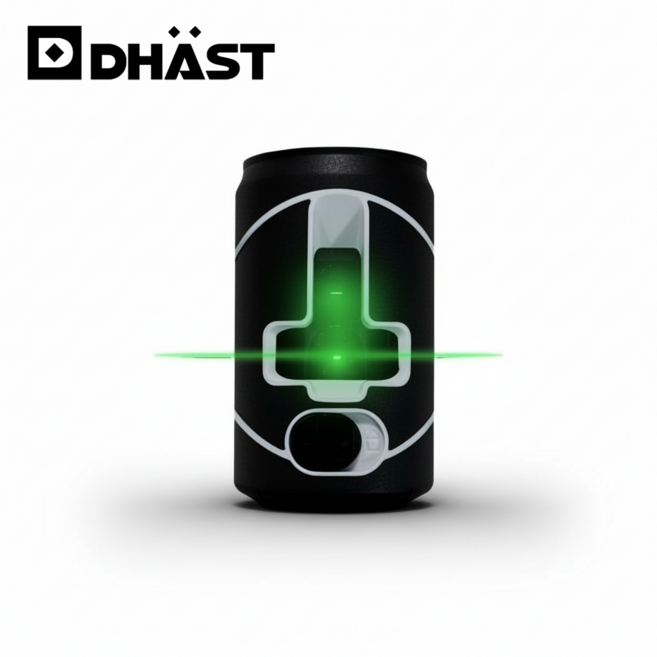 다스트 미니 그린 레이저 레벨기 수평계 수평기 측정 8배 밝기 측정기 수동추방식 DT-LV1, 1개