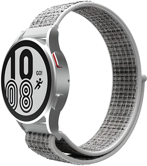 신지모루 갤럭시워치 호환 경량 스포츠 밴드 스트랩, 화이트그레이, 1개