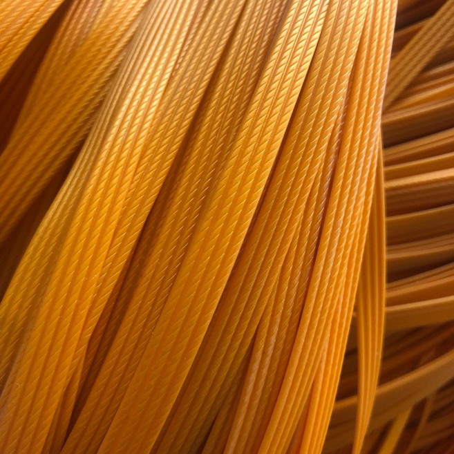 編織藤條環保仿藤手工材料 寬8mm厚1mm 約85-90米/斤, 四股金色, 1個