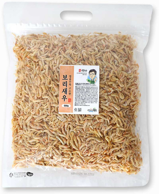금복식품 완도 마른새우 500g 밥새우 보리새우 볶음용 반찬용, 2개