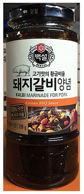 돼지갈비양념 (백설 290g)X4, 4개, 290g
