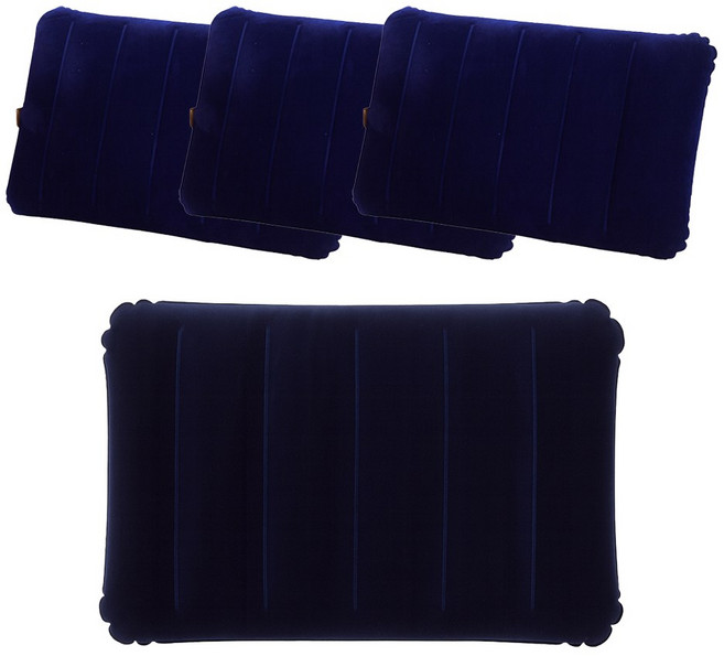 러너즈 프리미엄 캠핑용 에어필로우, 4개, 네이비