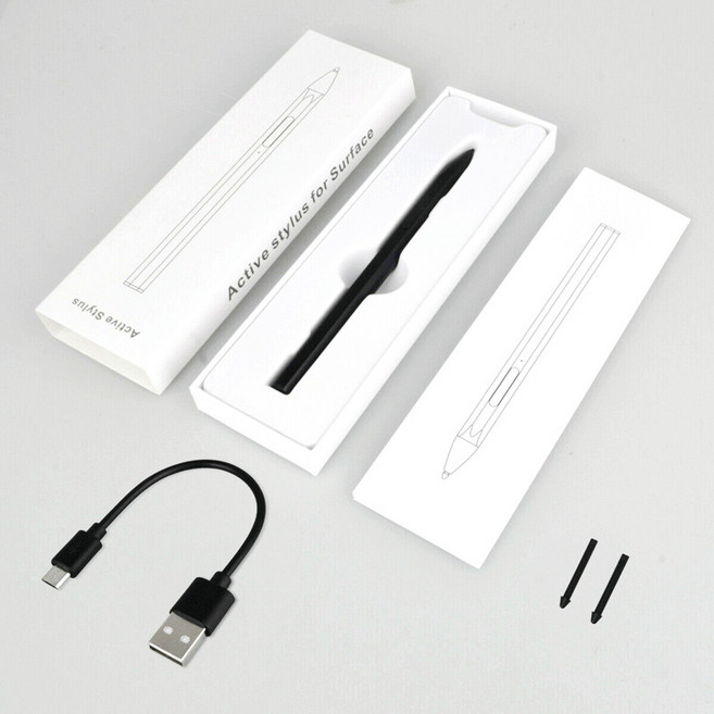 컴퓨터부품 Asus Pen 2.0 SA203H Vivobook 13 슬레이트 OLED T3300 충전식 4096 압력 감지 MPP 용 액티브 스타일러스, 한개옵션1, Black