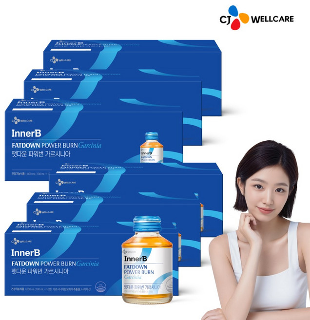 CJ 팻다운 파워번 마스터 가르시니아 10병, 1L, 6박스