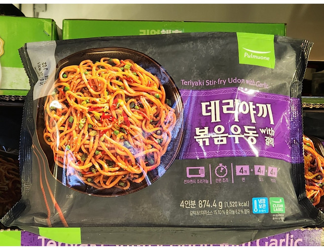 코스트코 풀무원 데리야끼 볶음우동 with 갈릭 4인분, 874.4g, 1개