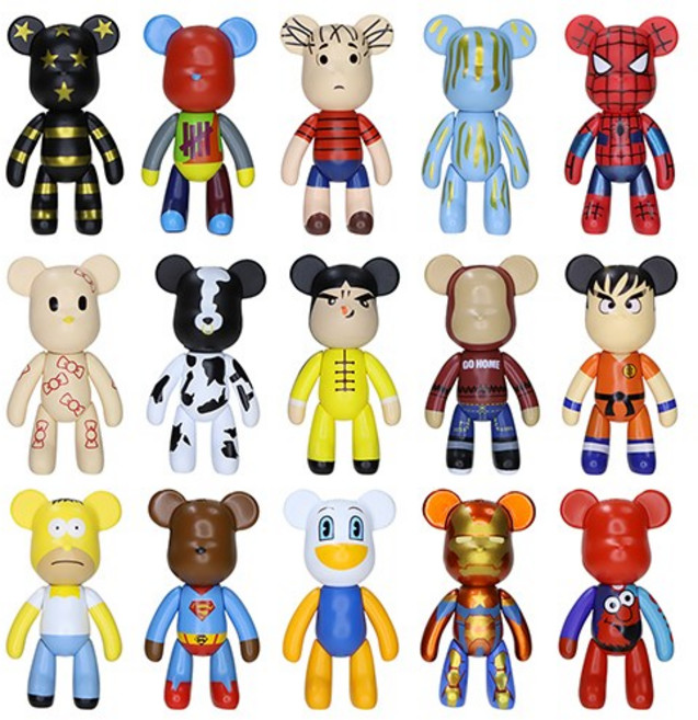 포포베 자동차 열쇠 키링 열쇠고리 키홀더 가방고리 8cm, 15, 1개