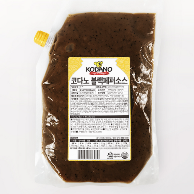 조흥 코다노 블랙페퍼소스, 2개, 2kg