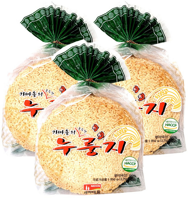 문과자마을 가마솥의 누룽지 950g 참좋은식품 대용량, 3개
