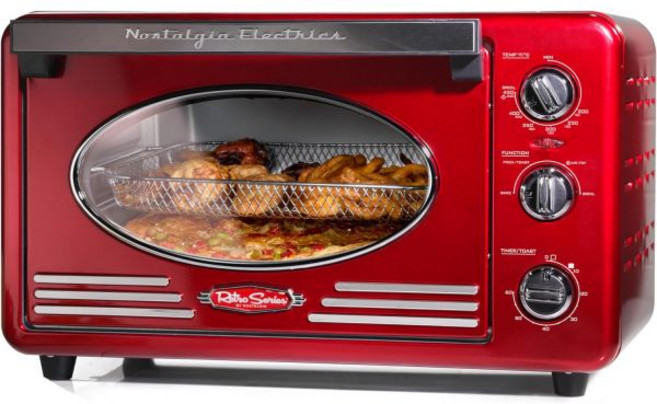 Nostalgia 레트로 에어 프라이어 오븐 대용량 RED, Nostalgia 레트로 에어 프라이어 오븐 대용량 R
