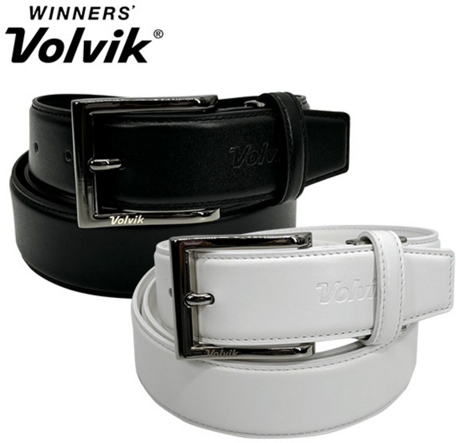 볼빅 핀 버클 남성용 클래식 골프벨트, 화이트, 1개