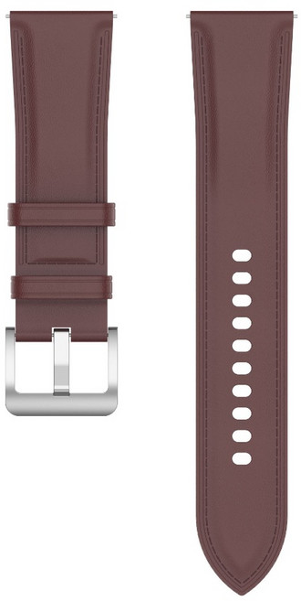 Garmin vivoactive 6 / 5 GPS 20mm 真皮錶帶, 尖尾-深棕色, 1個