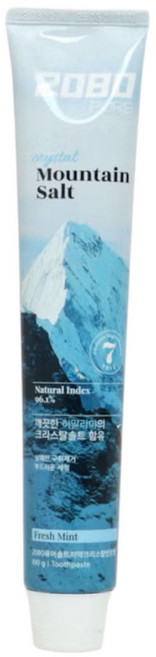 2080 퓨어 솔트 치약 크리스탈민트 100g, 1개