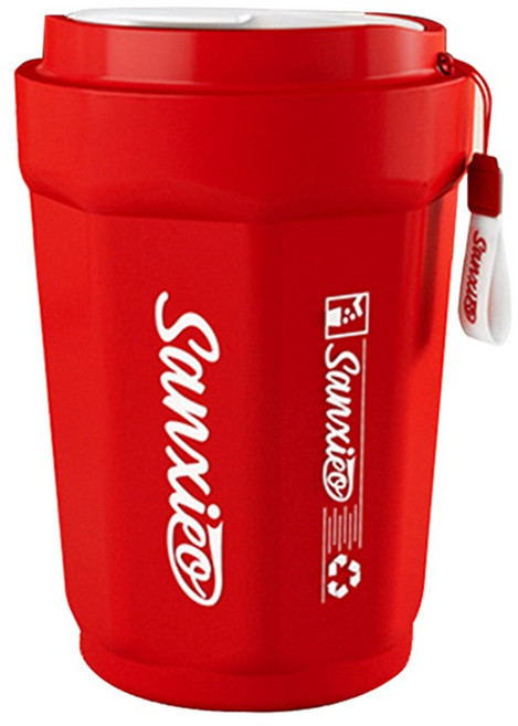 제이에스 인테리어 휴지통 10L, 레드(R)