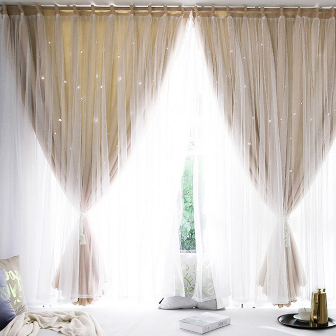 붙이는 커튼 암막 창문형 큰창 주방 벨크로 무타공 커텐