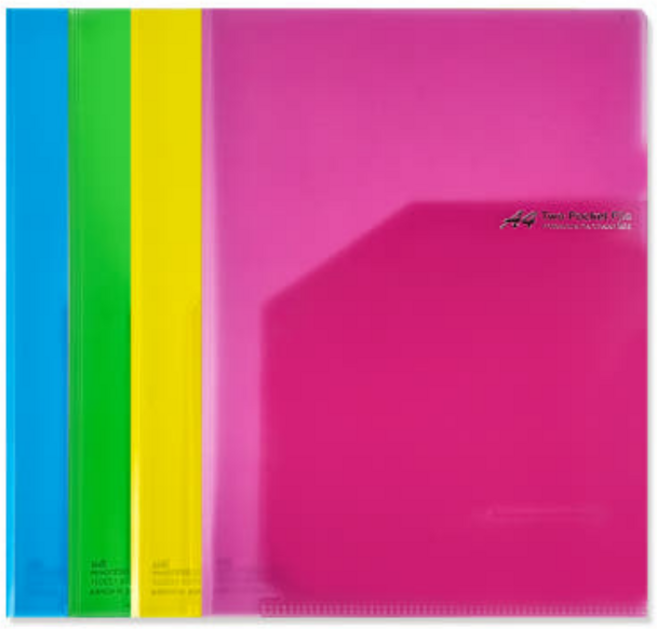 알티피아 아이비스 1800 투포켓화일 투명 12302 (WC5BD5D), 컬러랜덤, 5개