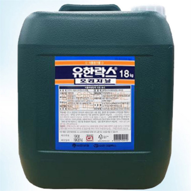 제이에스몰 유한락스 18kg 화장실청소세제, 유한락스 말통18kg 오리지날