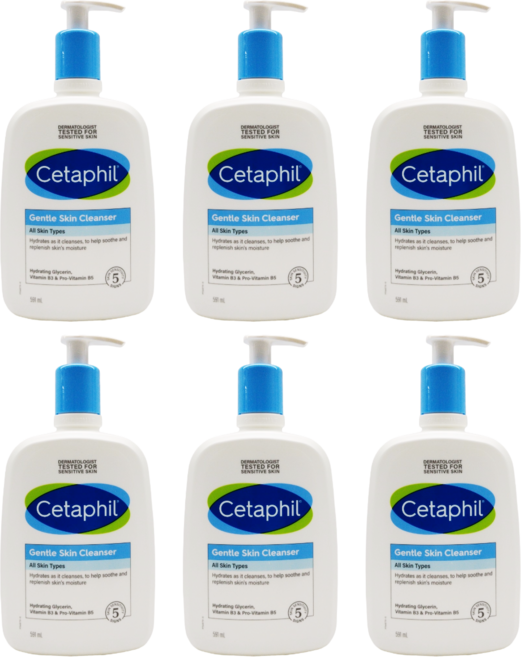 Cetaphil 舒特膚 溫和潔膚乳 591ml 適合所有膚質 無香, 6瓶