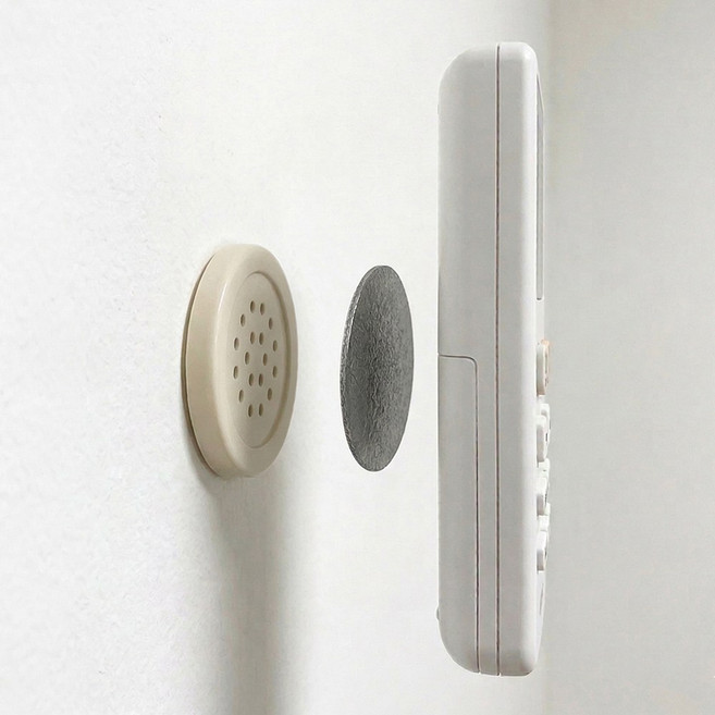 아바스 리모컨 자석홀더 거치 후크, 3개, 화이트