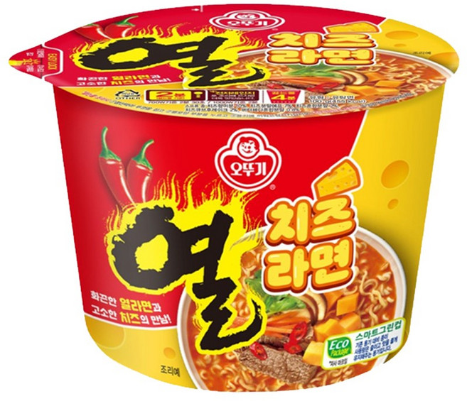 오뚜기 열치즈라면 100g, 15개