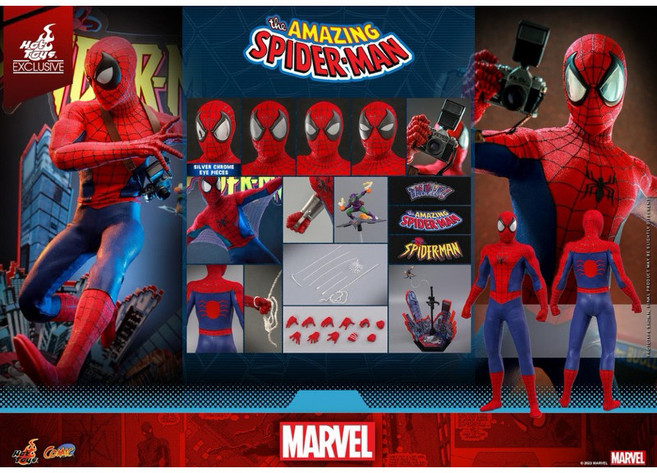 Hot Toys 漫威蜘蛛人 CMS015 經典紅藍戰衣 (非CMS010 VGM48 MMS624), 1個