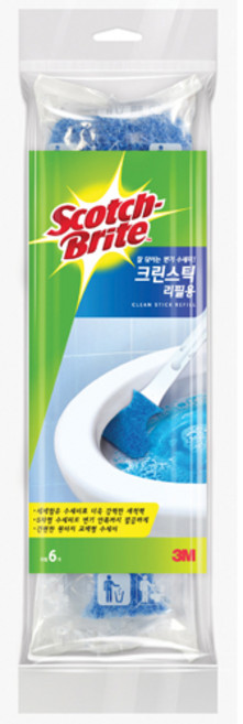 3M 생활용품 크린스틱 리필용(6EA/1봉KA557, 3M 생활용품 크린스틱 리필용6EAJS1봉KA557, 1개