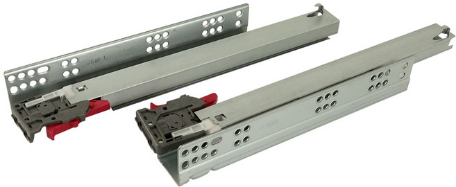 퀸넥스- SUNJIN 30kg 댐핑 언더 레일 가구 서랍 슬라이딩 서랍장, 댐핑언더레일 250mm